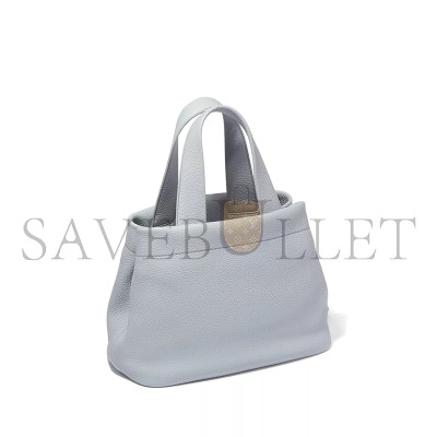 PRADA PERFORATED LOGO SMALL TOTE BAG IN CALF LEATHER 1BC384 (32*24*14cm)  PRADA PERFORATED LOGO SMALL TOTE BAG IN CALF LEATHER 1BC384 (32*24*14cm)